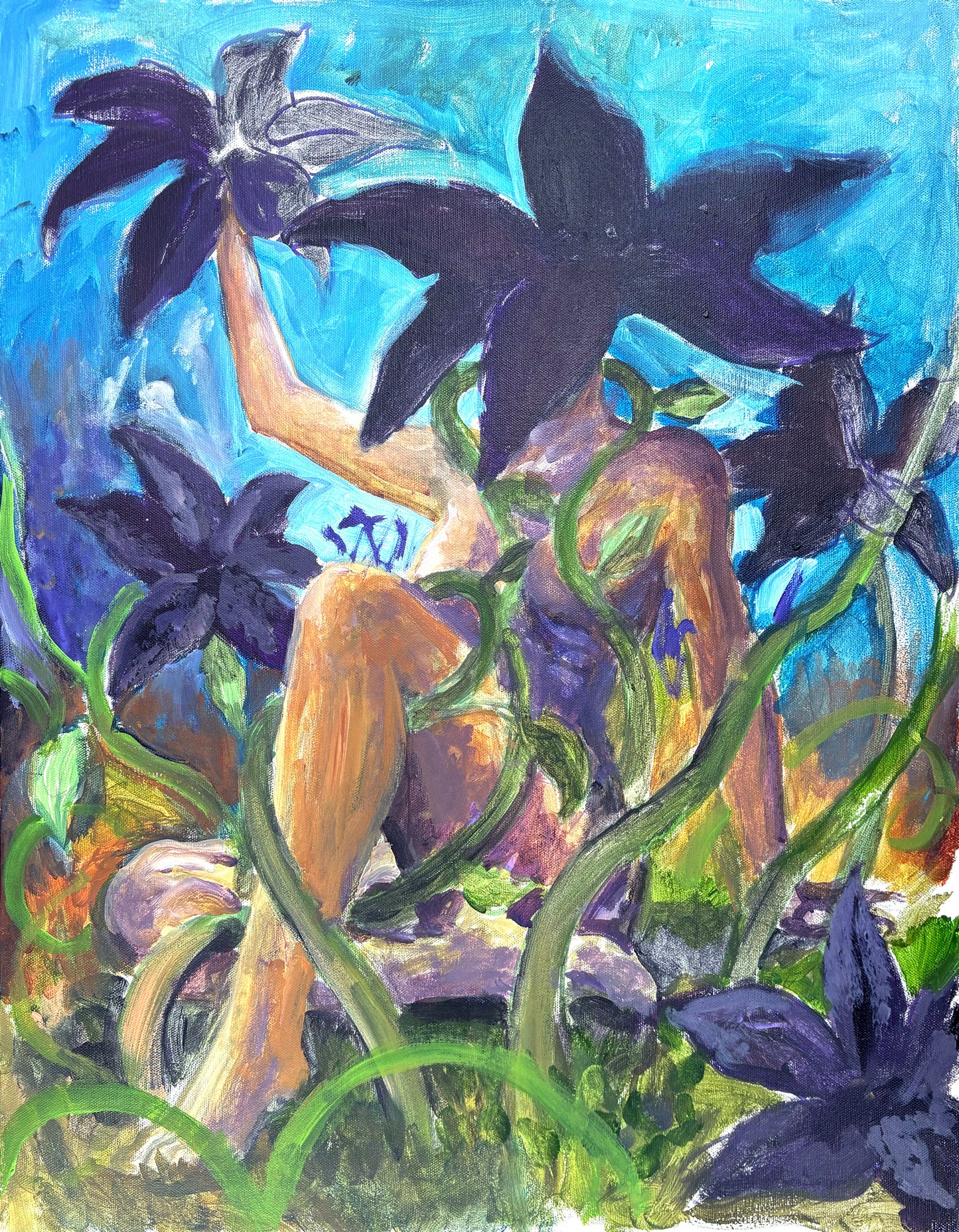 Cartoon Claws Rudely Interrupting a Serious Painting