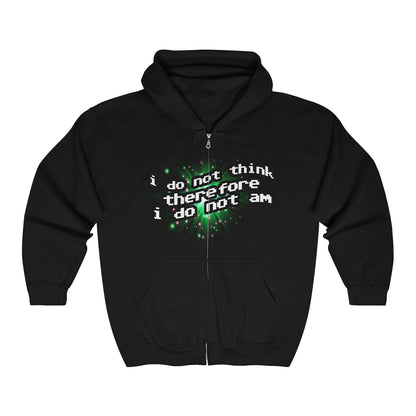 I Do Not Am Vintage Zip 2 Sided Hoodie
