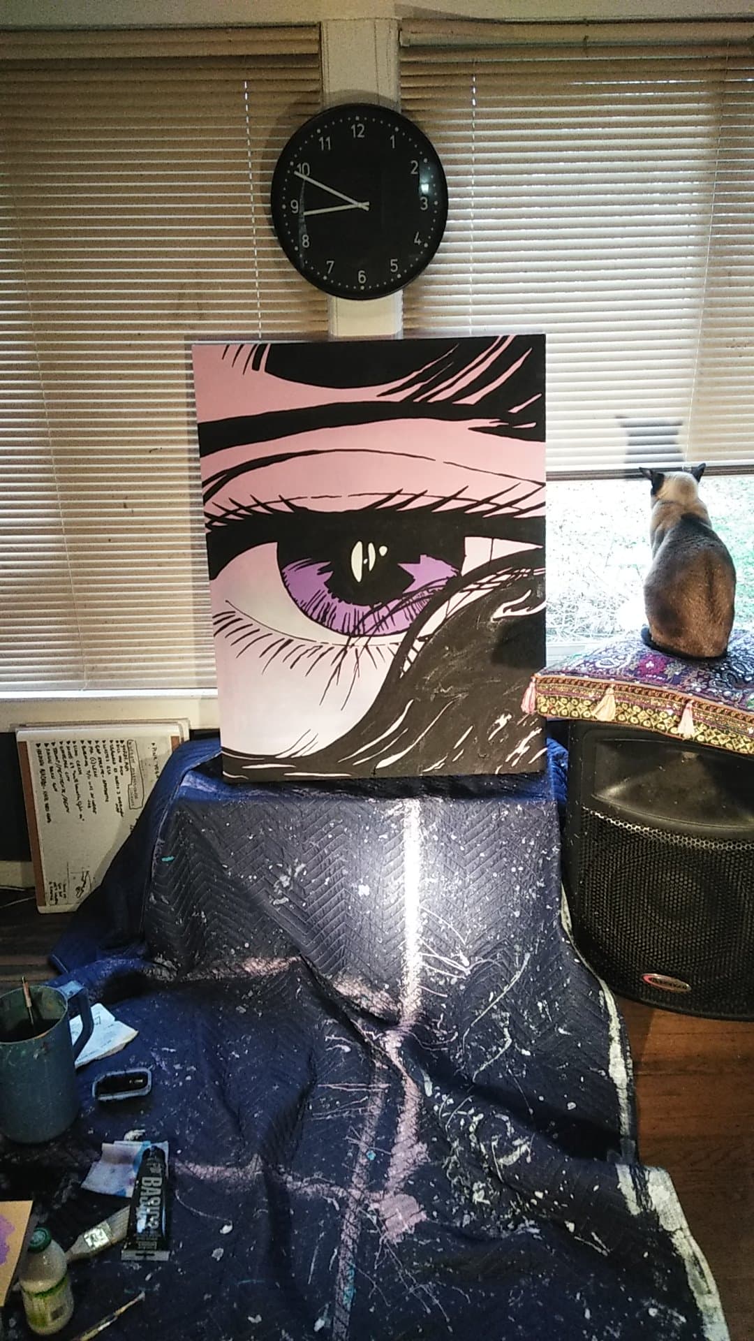 &quot;Animeno-me Eye&quot; Painting by palm-treat.myshopify.com for sale online now - the latest Vaporwave &amp; Soft Grunge Clothing