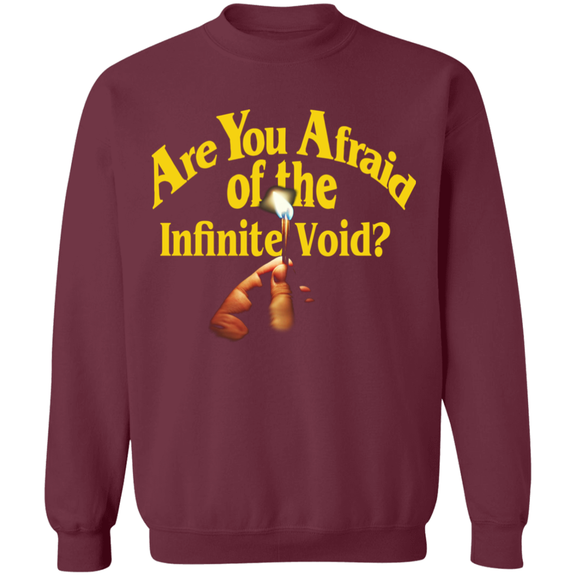 Are You Afraid of the Infinite Void? Crewneck Jumper