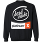 Dead Inside White Crewneck Sweatshirt by palm-treat.myshopify.com for sale online now - the latest Vaporwave &amp; Soft Grunge Clothing