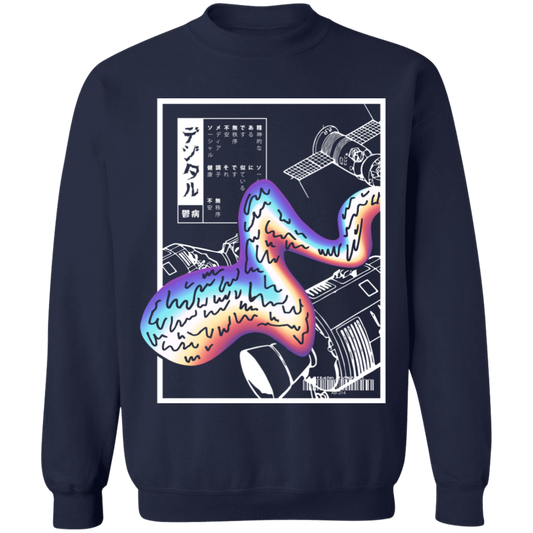 Digital Depression Crewneck Sweatshirt by palm-treat.myshopify.com for sale online now - the latest Vaporwave &amp; Soft Grunge Clothing