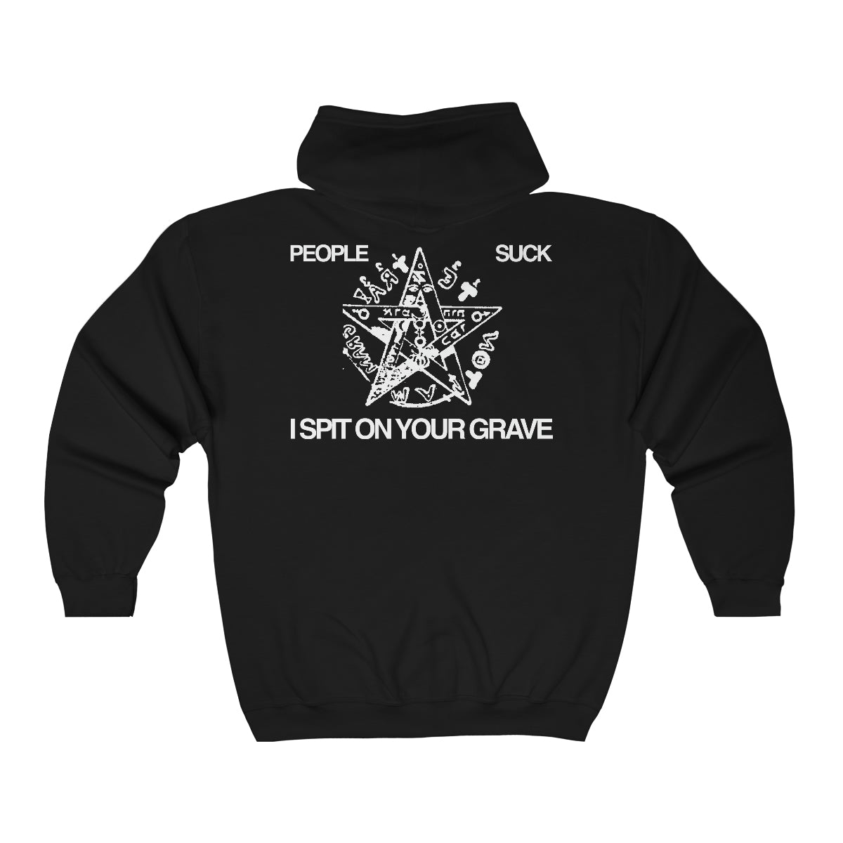 I Spit on your Grave Vintage Zip 2 Sided Hoodie