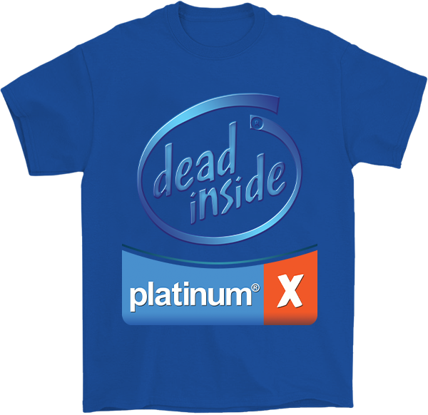 Dead Inside Steel Blue T-Shirt