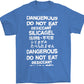 do not eat desiccant silica gel dangerous t-shirt in blue by palm treat