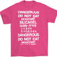 do not eat desiccant silica gel dangerous t-shirt in pink by palm treat