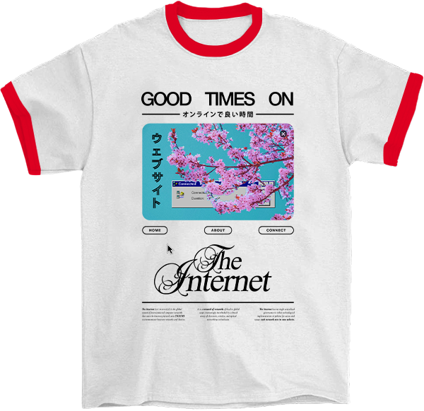Good Times on the Internet Ringer T-Shirt