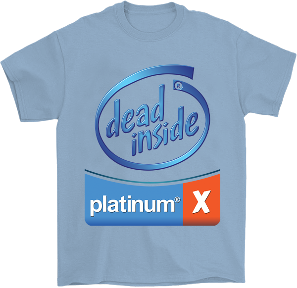 Dead Inside Steel Blue T-Shirt