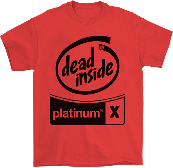 Black Out Dead Inside T-Shirt by palm-treat.myshopify.com for sale online now - the latest Vaporwave &amp; Soft Grunge Clothing