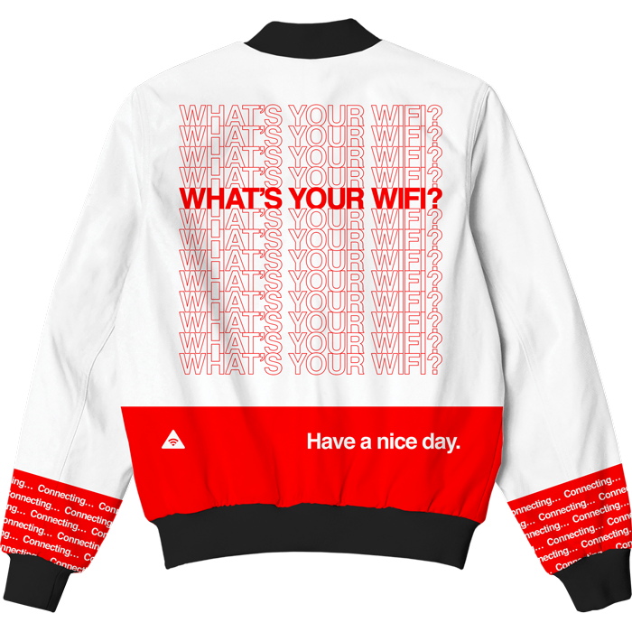 What's Your WiFi? Bomber Jacket